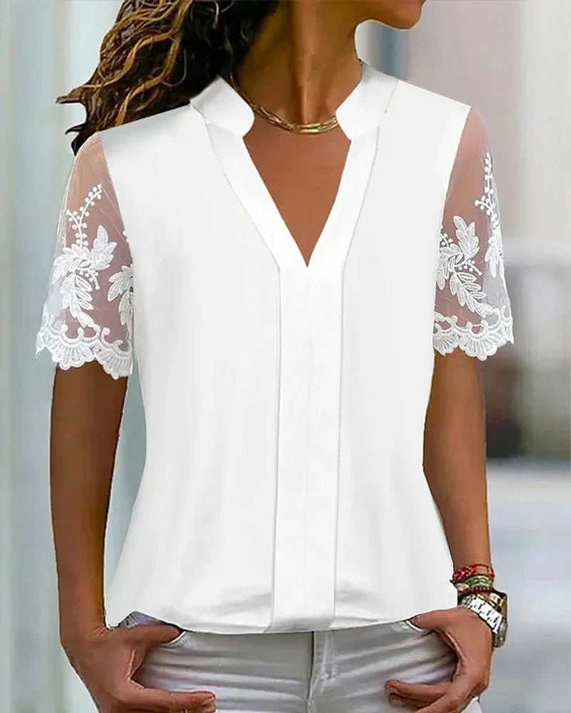 GIOIA | BLUSA ARTIGIANALE IN PIZZO