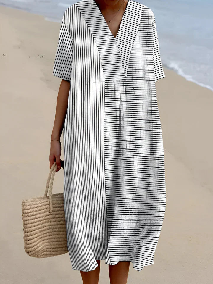 Aurora | Abito a Righe Casual