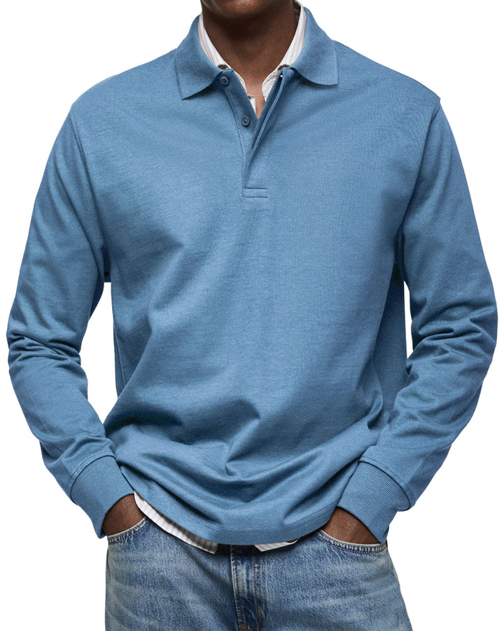 ALESSANDRO | POLO CASUAL A MANICHE LUNGHE DI QUALITA' PREMIUM