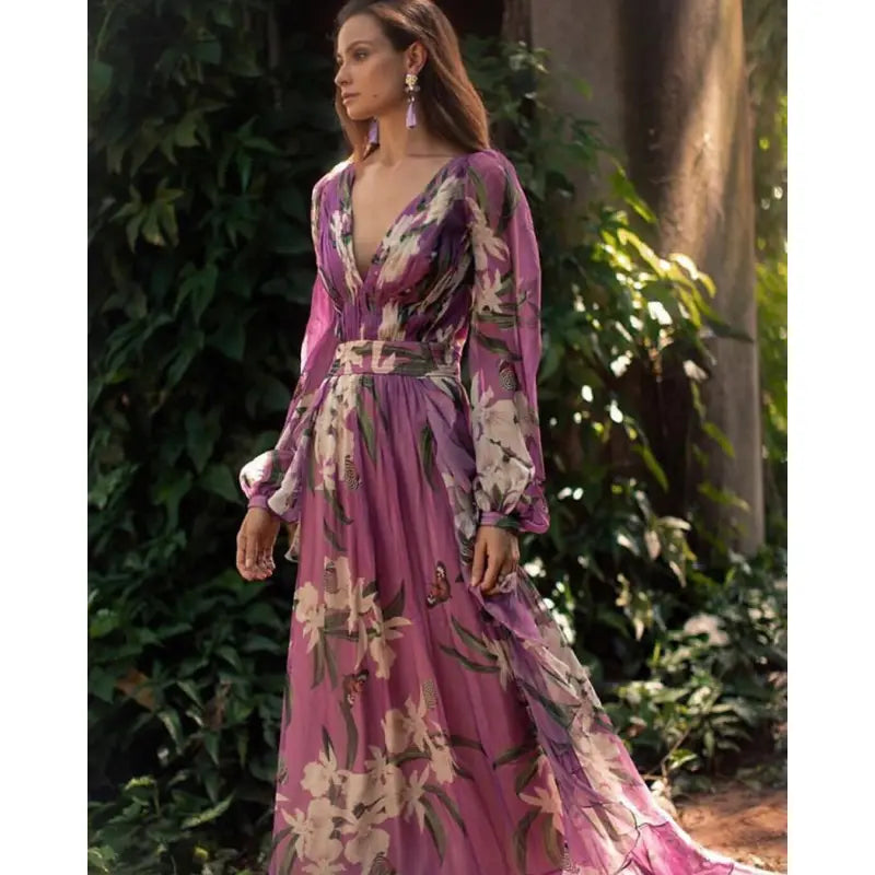 Samantha | Abito Maxi Elegante di Alta Qualità