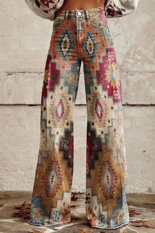 CINZIA™ | PANTALONI BOHO VINTAGE DI QUALITA' PREMIUM