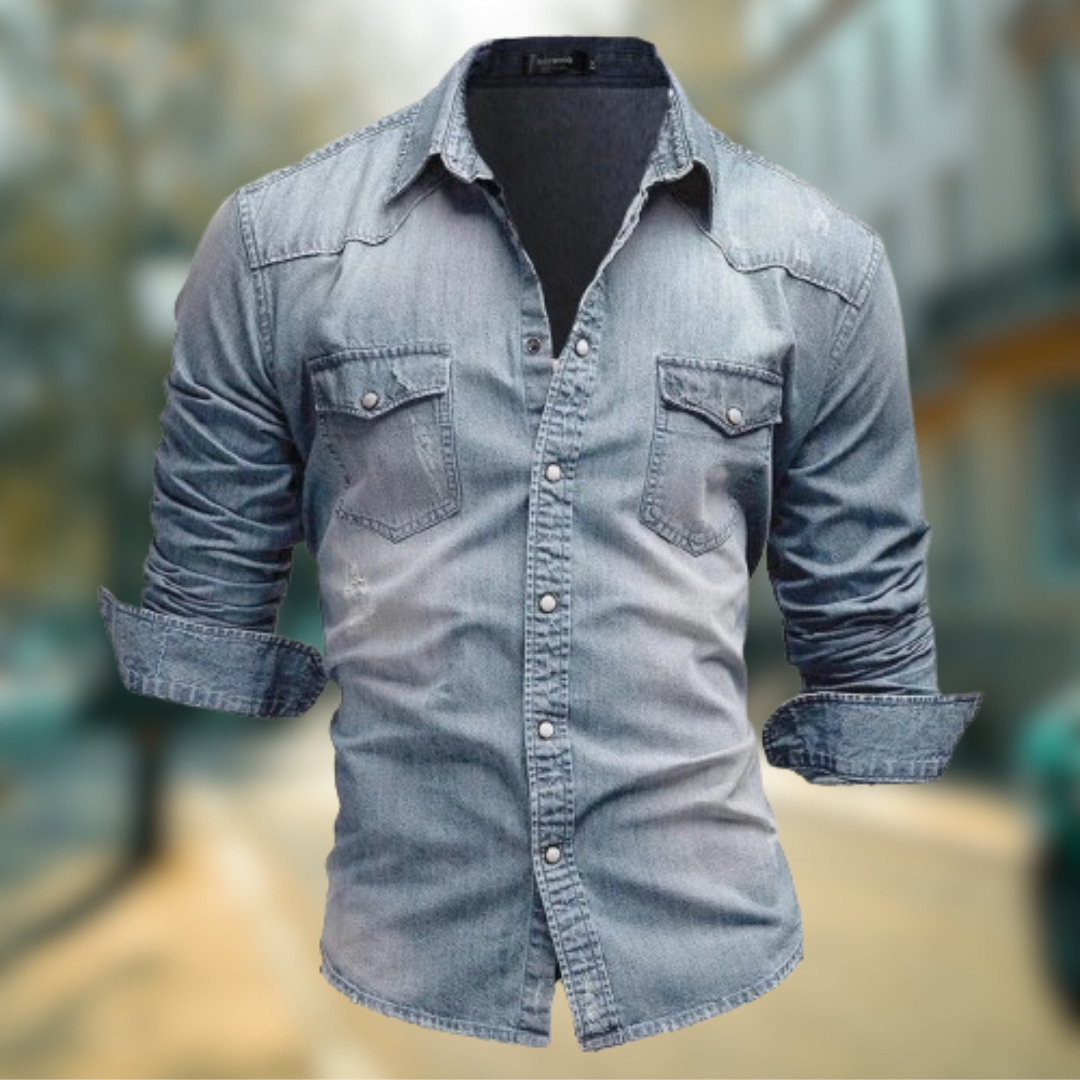 FALCO™ | CAMICIA DA UOMO DENIM ARTIGIANALE