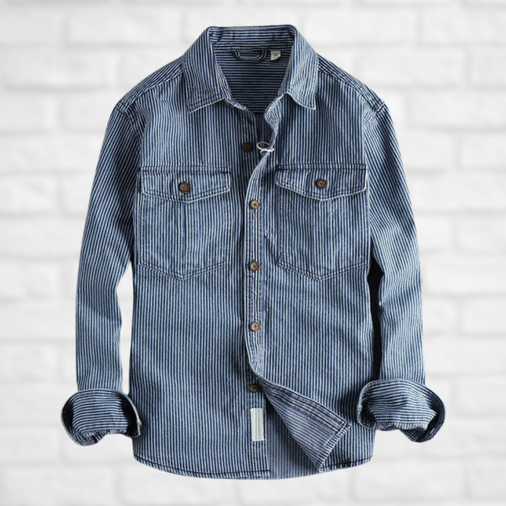 TEODORO™ | CAMICIA IN DENIM VINTAGE UOMO