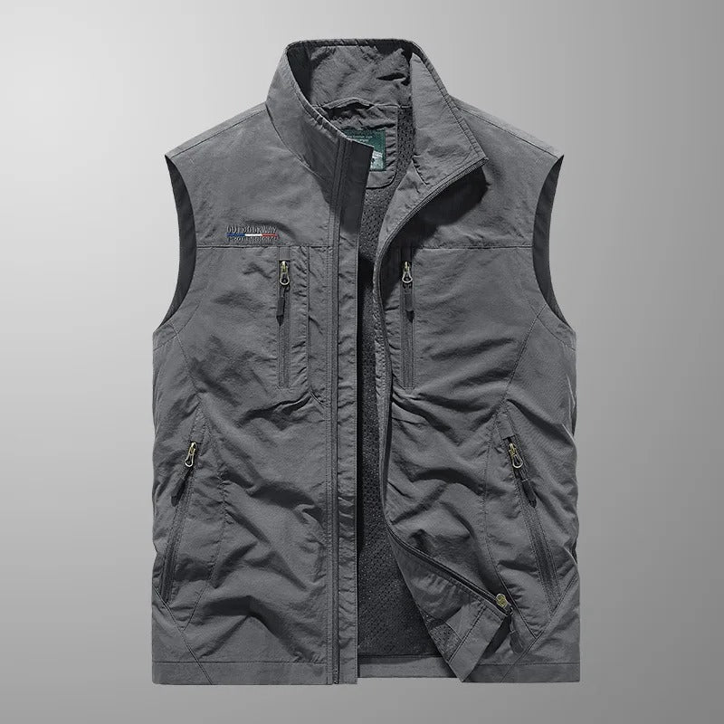 Carlo | Gilet Cargo Traspirante con Diverse Tasche