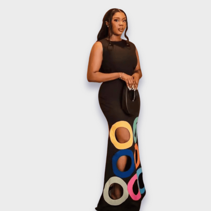 FIORENZA | ABITO ARTISTICO IN TESSUTO PREGIATO FATTO A MANO