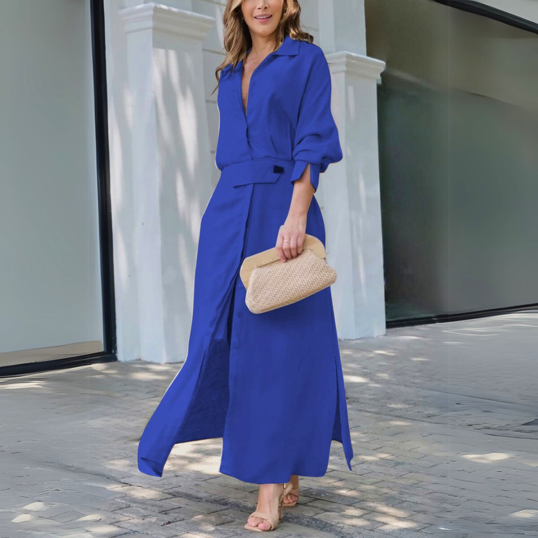 Eva | Abito Maxi Elegante con Scollatura a V