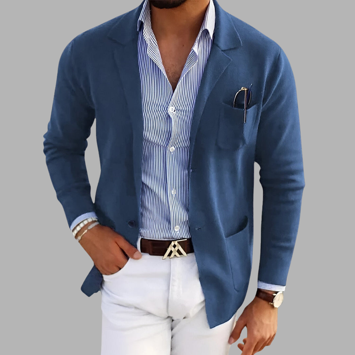 Carlo | Blazer in Maglia Leggera per Eleganza e Comfort