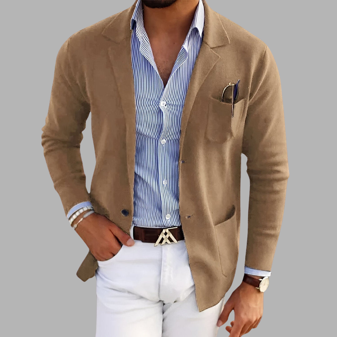 Carlo | Blazer in Maglia Leggera per Eleganza e Comfort