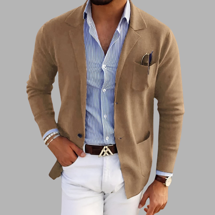 Carlo | Blazer in Maglia Leggera per Eleganza e Comfort
