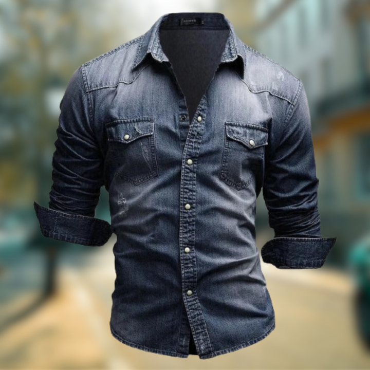 FALCO™ | CAMICIA DA UOMO DENIM ARTIGIANALE