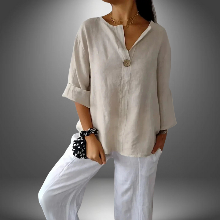 ANASTASIA | BLUSA CON SCOLLO A V QUALITA' PREMIUM