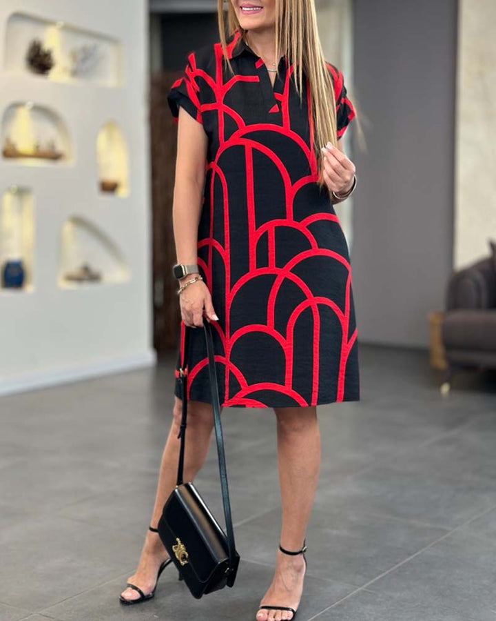 GINEVRA | ABITO ELEGANTE A MANICHE CORTE CONFORTEVOLE