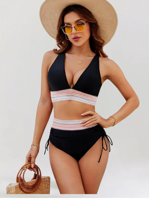 Monica | Set bikini con vita alta