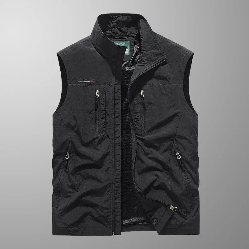 Carlo | Gilet Cargo Traspirante con Diverse Tasche
