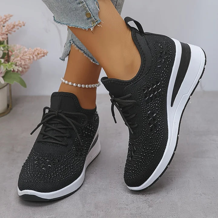 Tatiana | Scarpe ortopediche con strass scintillanti
