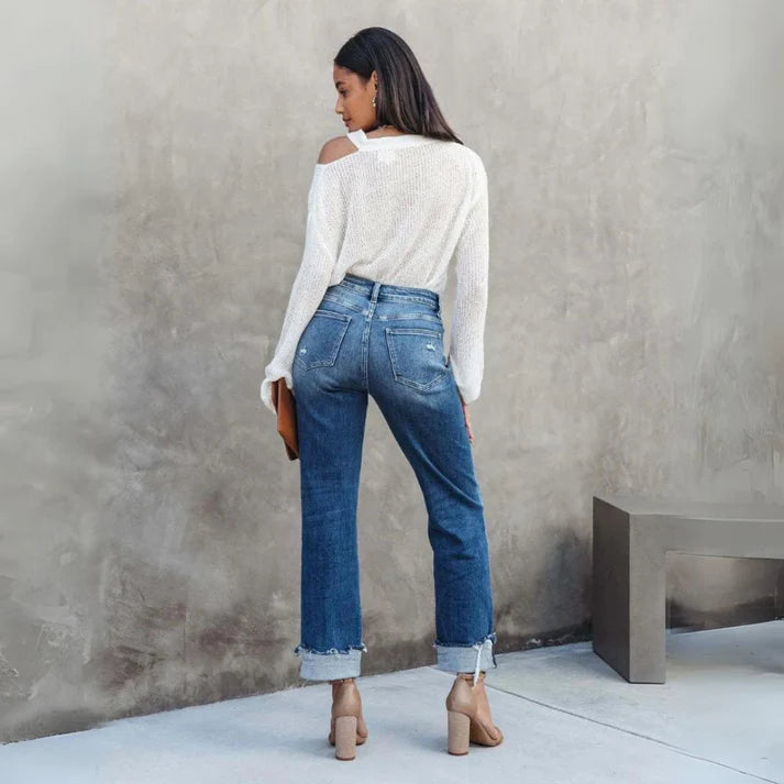 MELANIA™ | Jeans Donna Artigianale