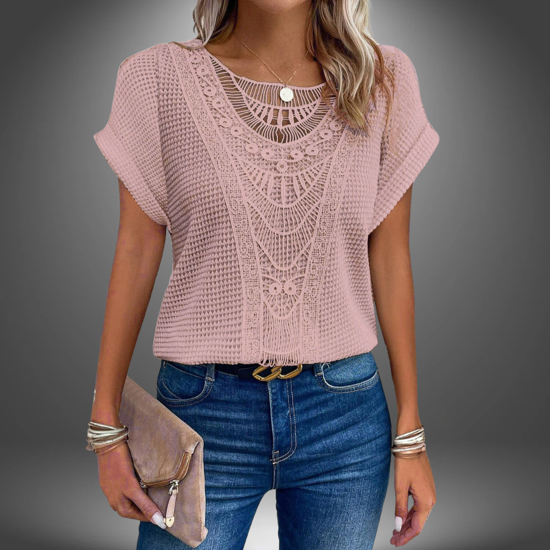 BRUNILDE | MAGLIA ELEGANZA IN PIZZO CHIC