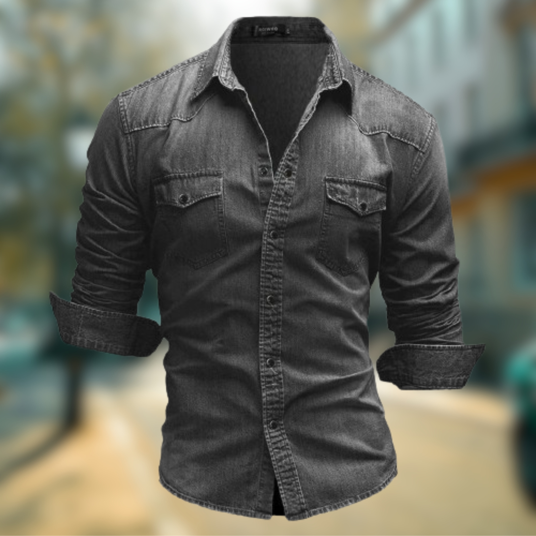 FALCO™ | CAMICIA DA UOMO DENIM ARTIGIANALE