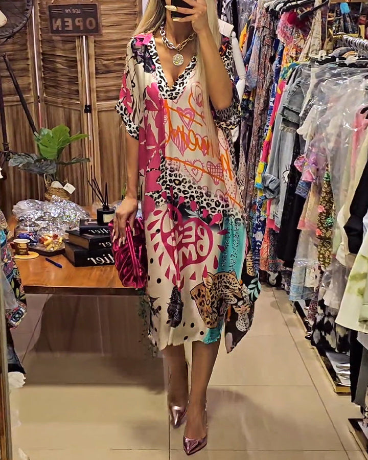 MAURA | ABITO CASUAL CON SCOLLO A V