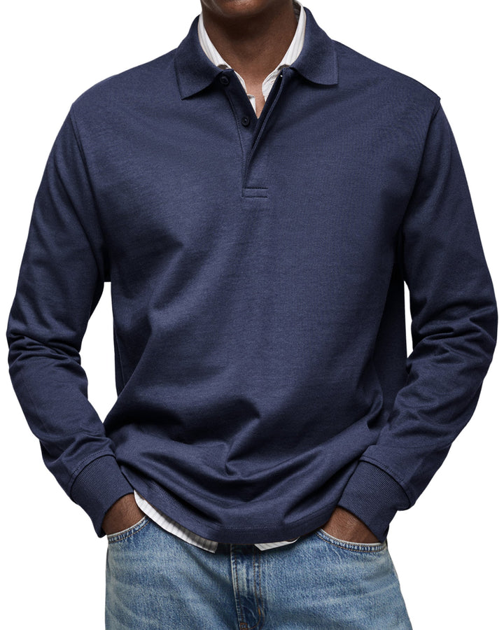 ALESSANDRO | POLO CASUAL A MANICHE LUNGHE DI QUALITA' PREMIUM