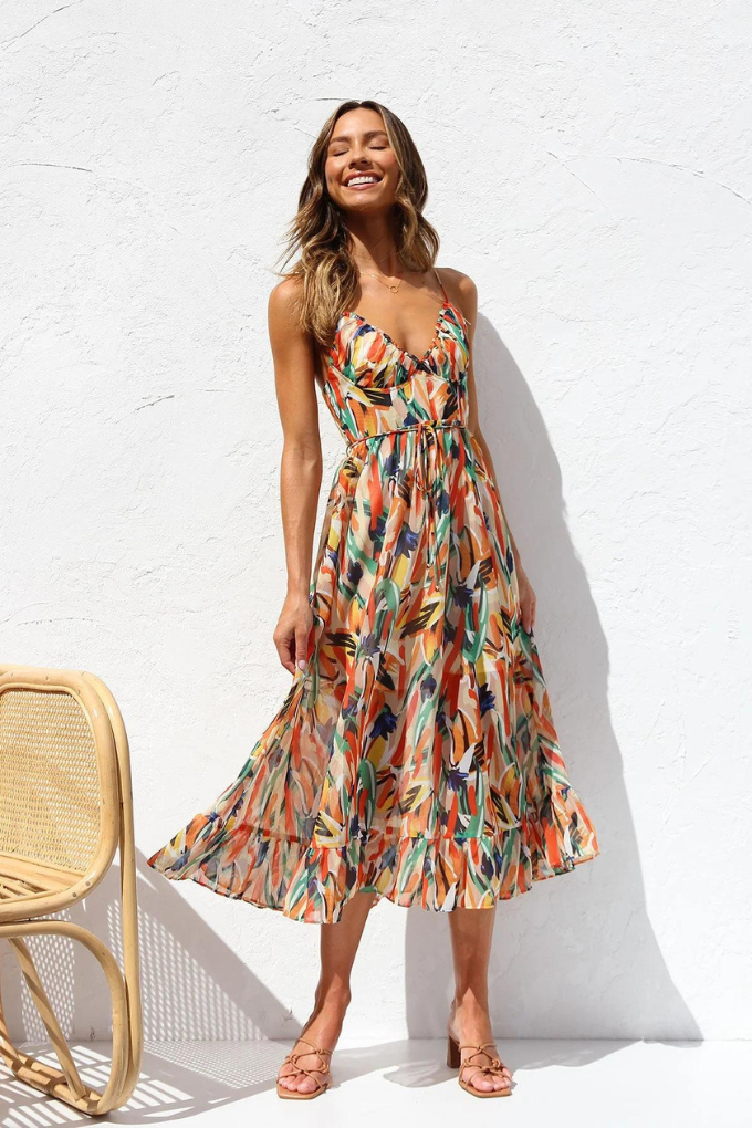 MINA | ABITO ELEGANTE CON COLORI VIVACI