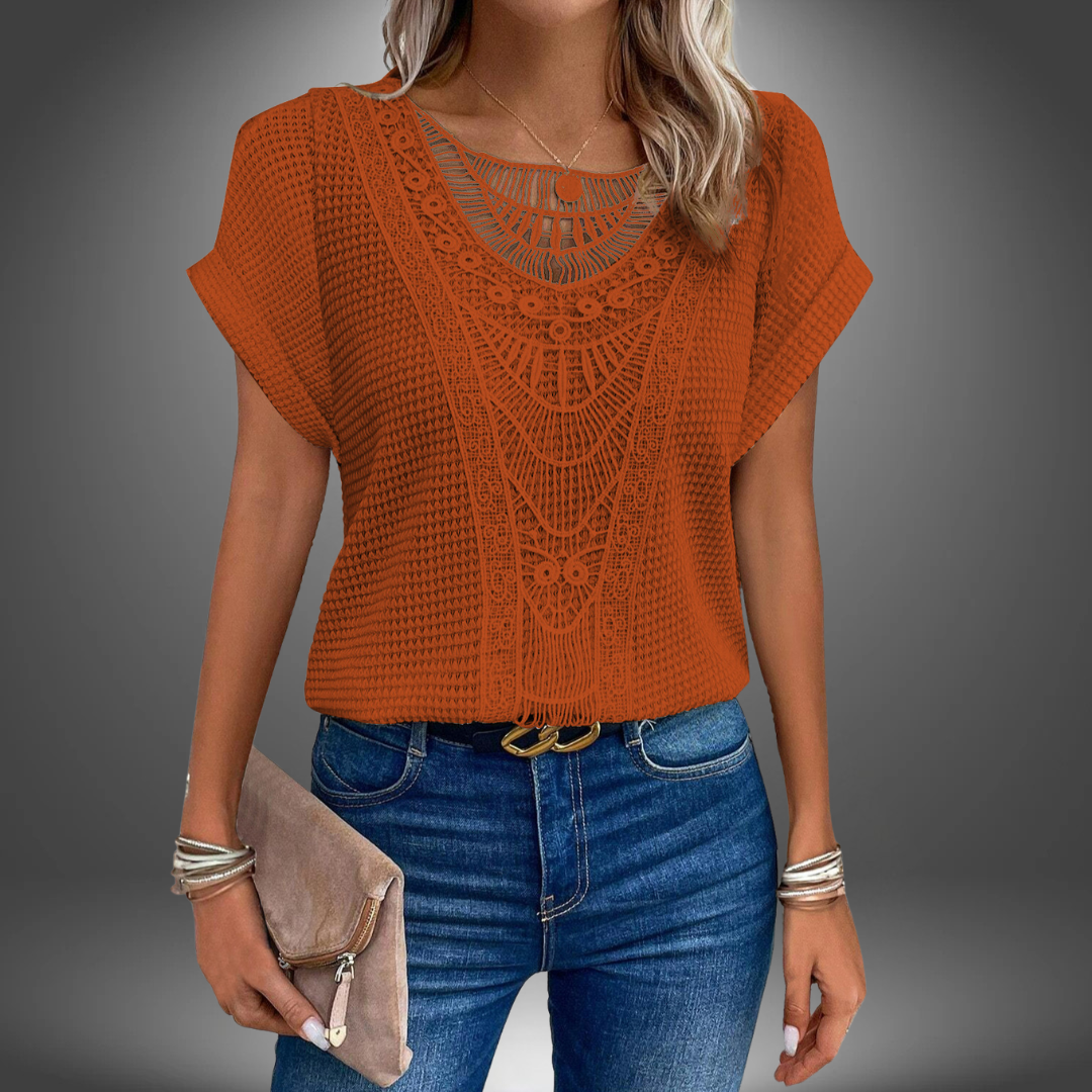 BRUNILDE | MAGLIA ELEGANZA IN PIZZO CHIC