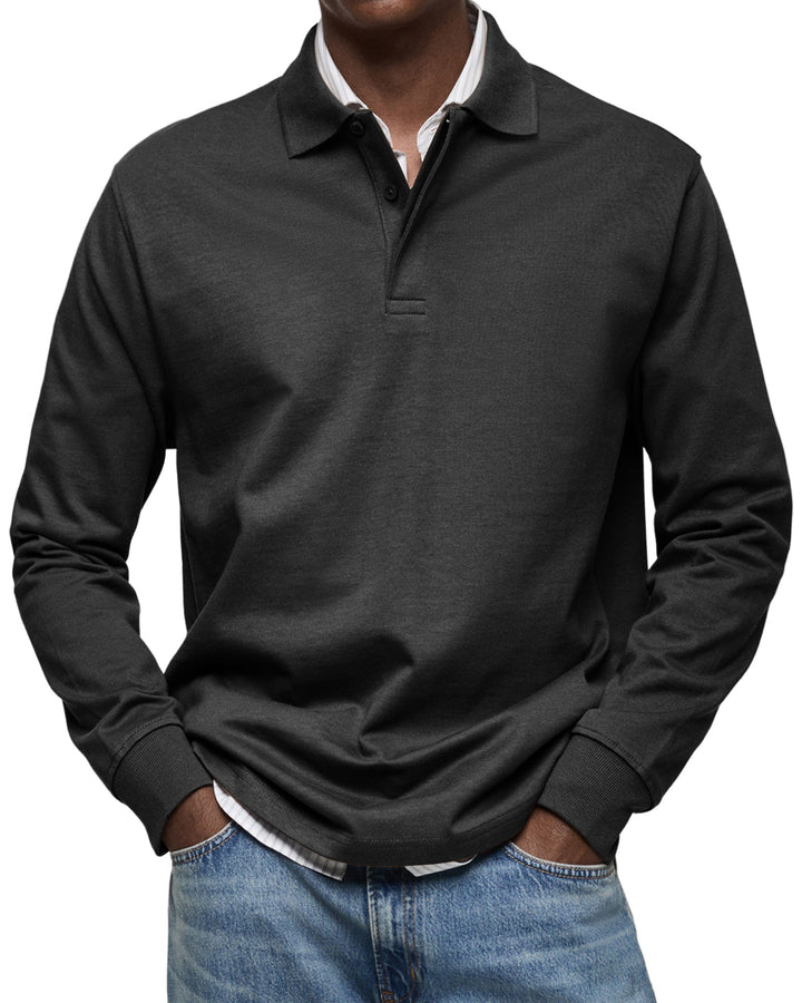 ALESSANDRO | POLO CASUAL A MANICHE LUNGHE DI QUALITA' PREMIUM