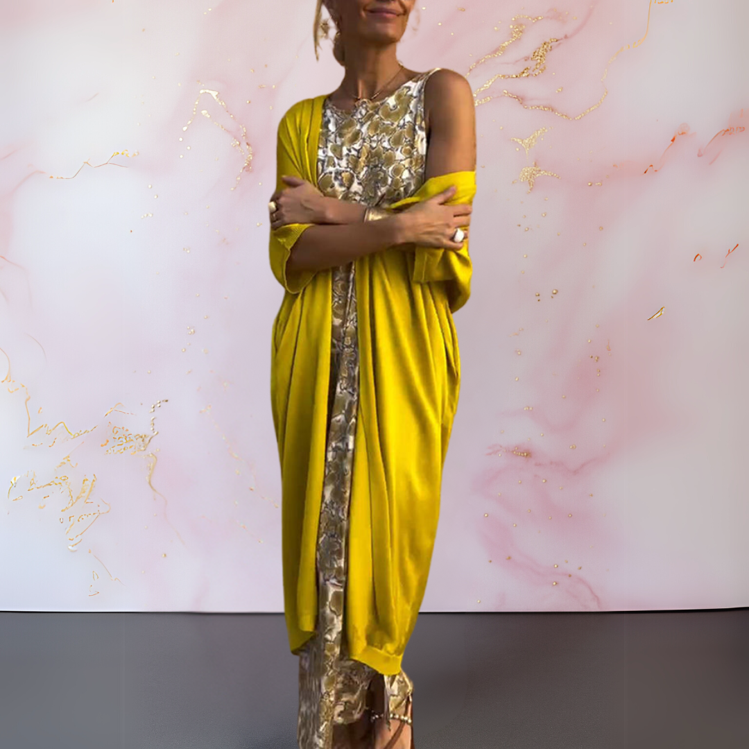 Livia | Abito elegante con cardigan