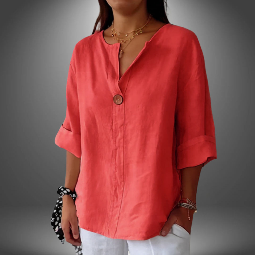 ANASTASIA | BLUSA CON SCOLLO A V QUALITA' PREMIUM