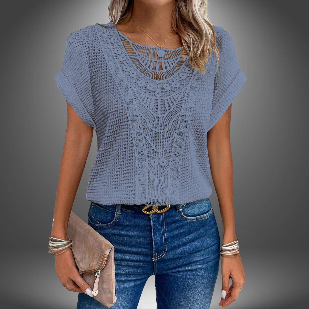BRUNILDE | MAGLIA ELEGANZA IN PIZZO CHIC