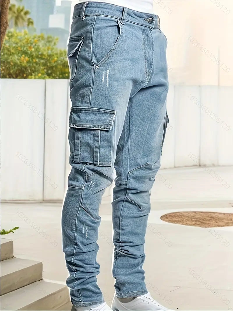 RENATO™ | JEANS CARGO ELASTICIZZATI PREMIUM