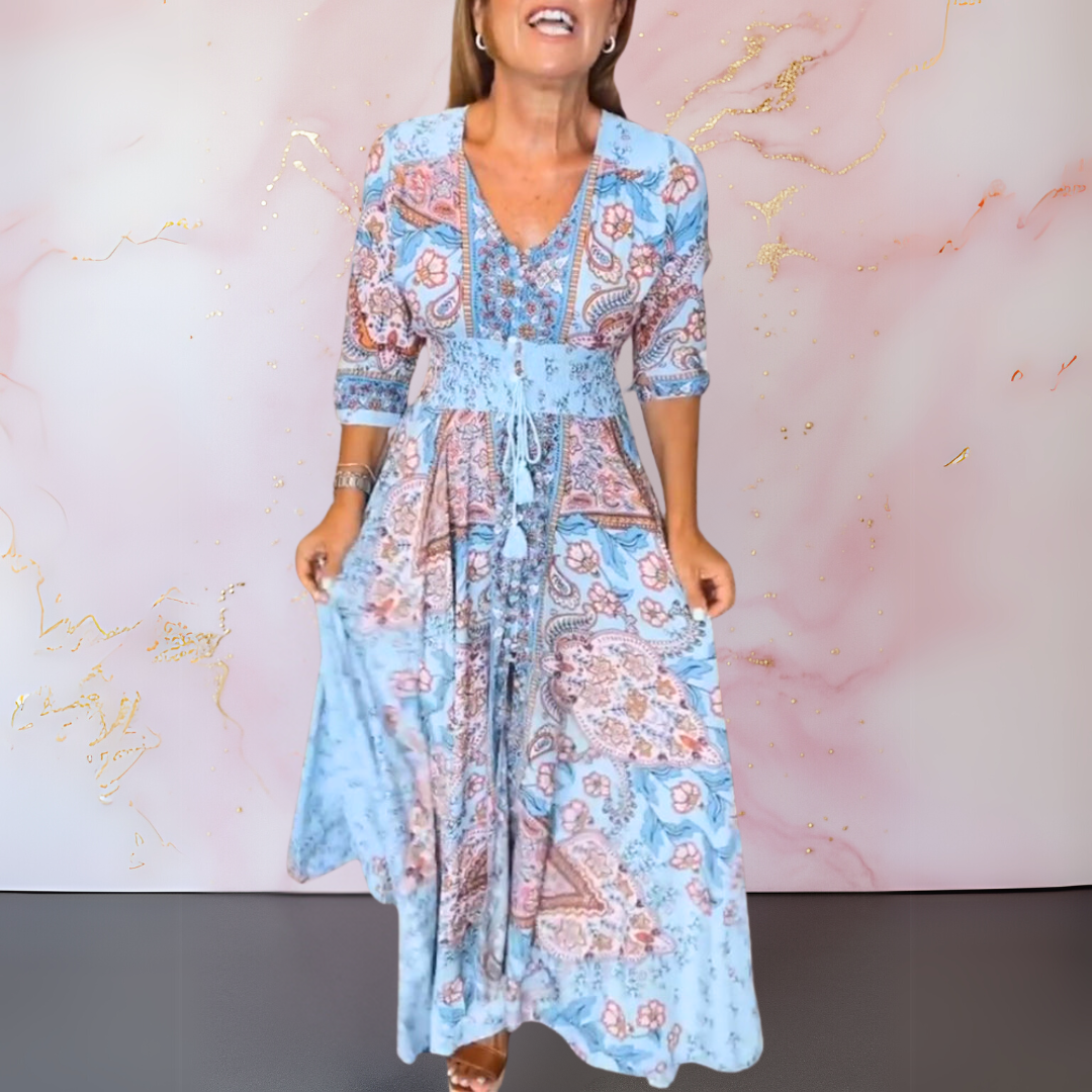 Marga | Elegante abito estivo con scollo a V
