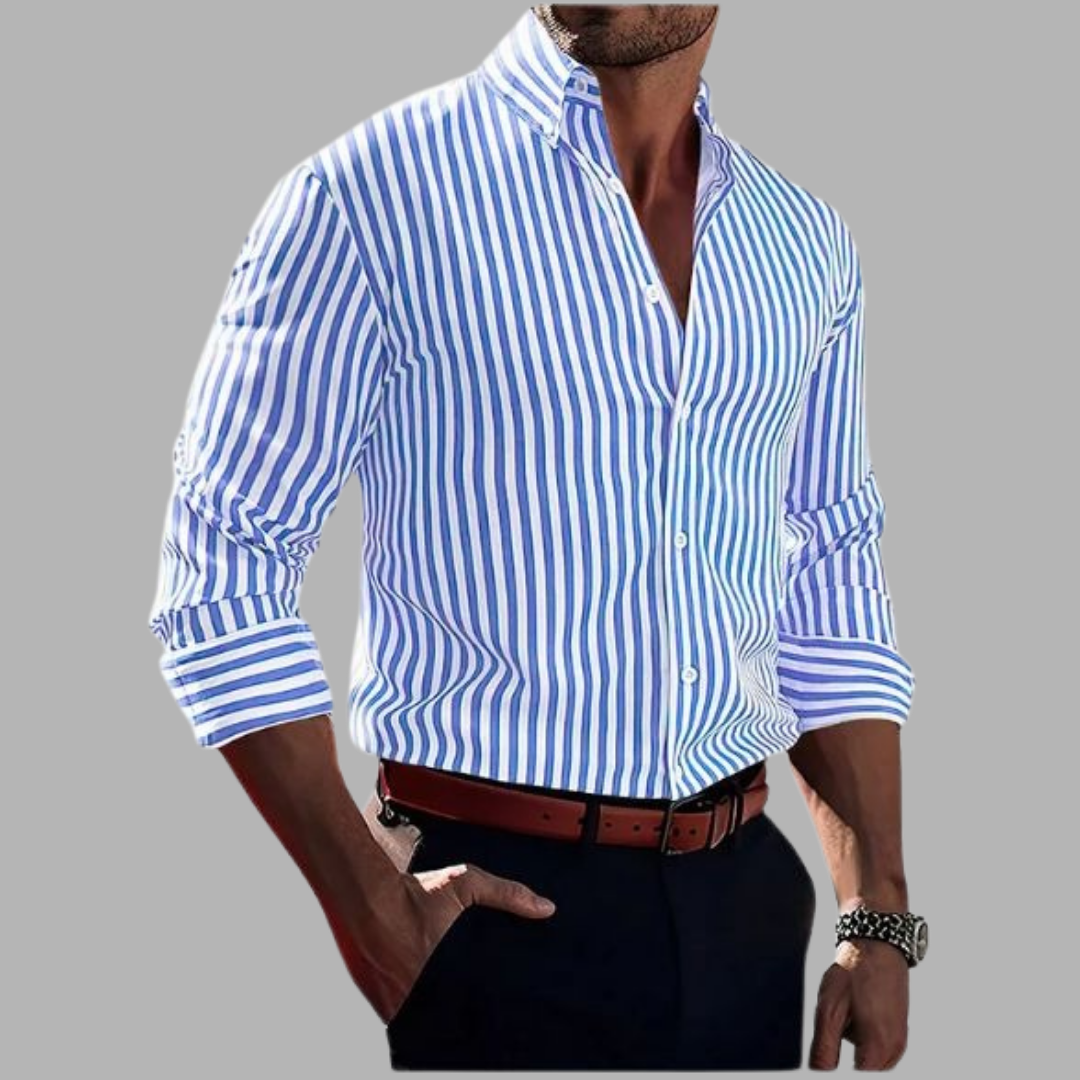 Alderano | Camicia Button-Up a Strisce per Eleganza e Comfort