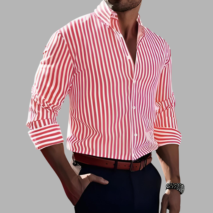 Alderano | Camicia Button-Up a Strisce per Eleganza e Comfort