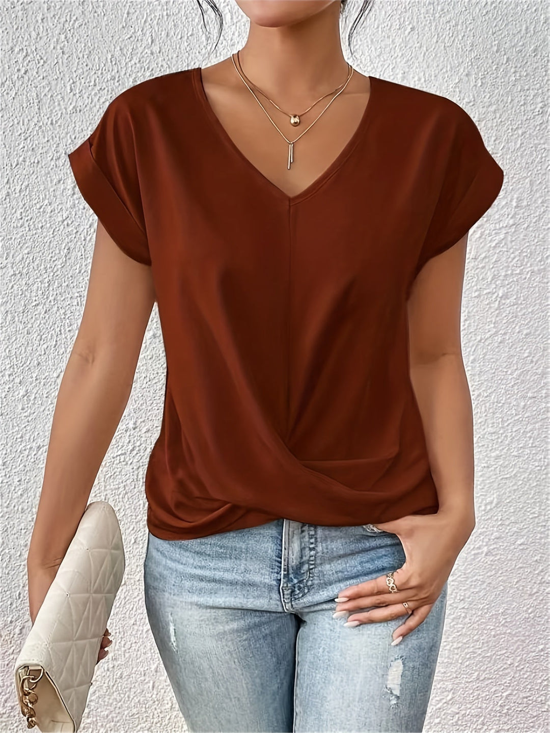 MONICA | BLUSA ELEGANTE CON SCOLLO CUORE