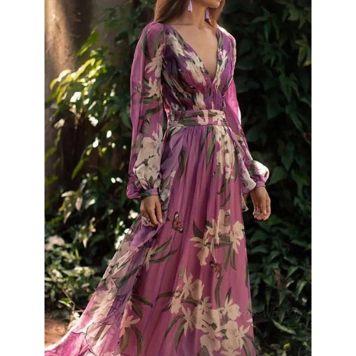Samantha | Abito Maxi Elegante di Alta Qualità
