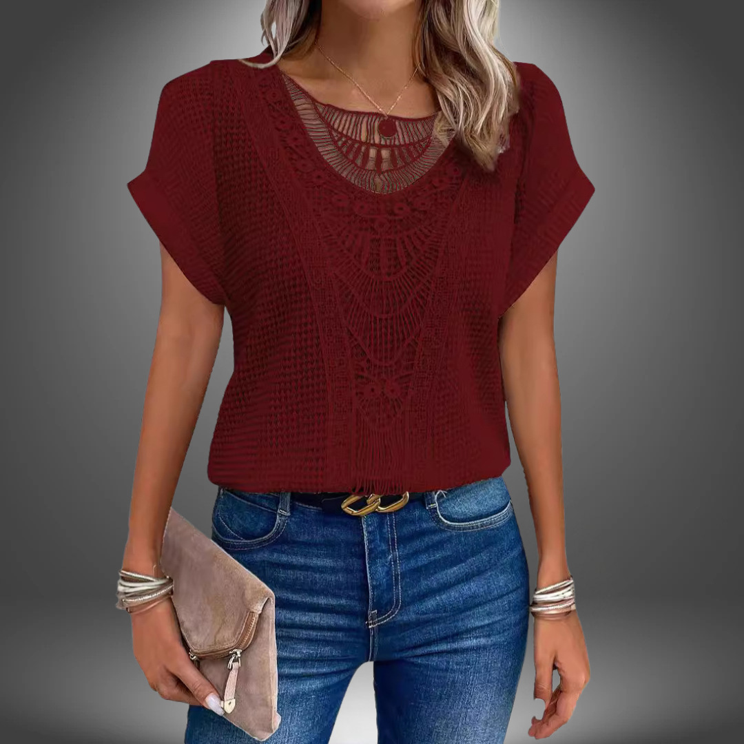 BRUNILDE | MAGLIA ELEGANZA IN PIZZO CHIC