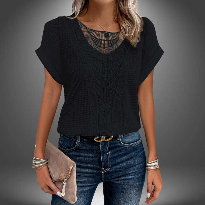 BRUNILDE | MAGLIA ELEGANZA IN PIZZO CHIC