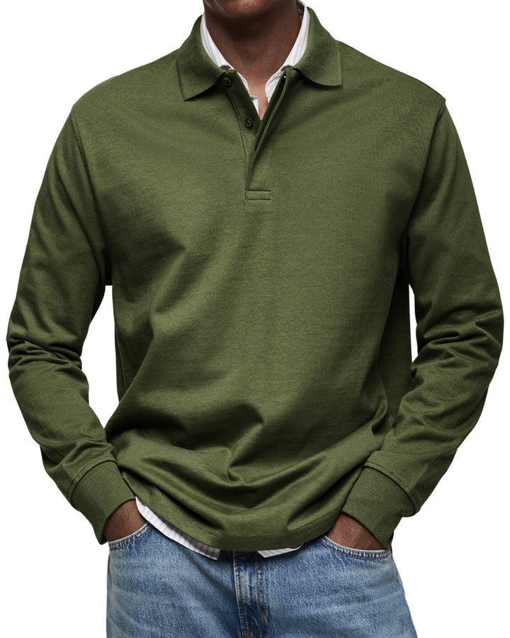 ALESSANDRO | POLO CASUAL A MANICHE LUNGHE DI QUALITA' PREMIUM