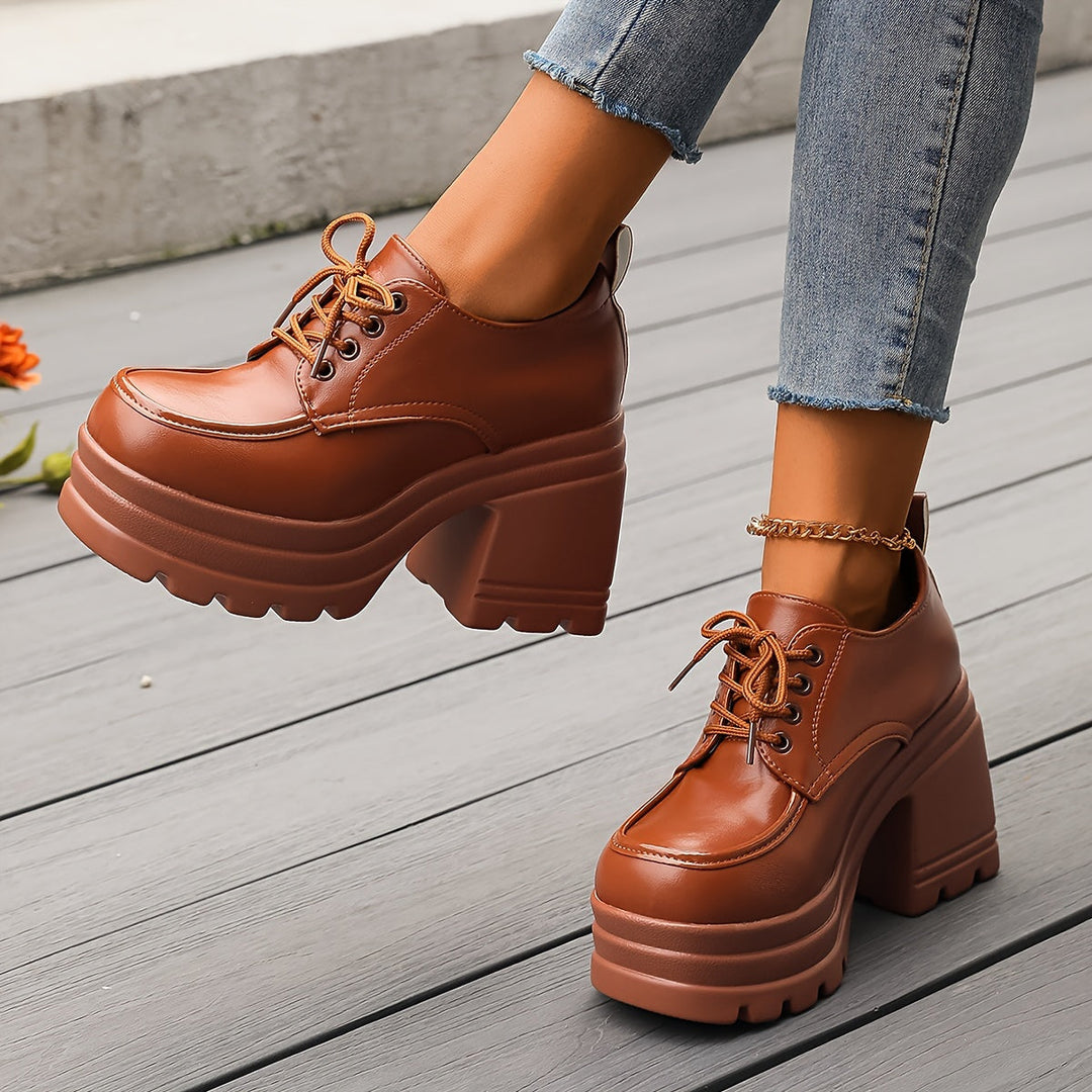 Viviana | Scarpe Oxford con Plateau