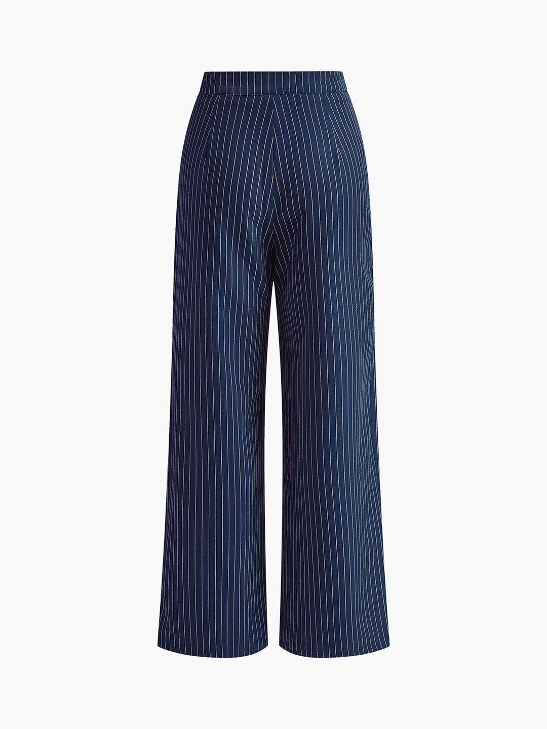 Gemma | Pantaloni a Pinstripe con Pieghe e Gamba Larga