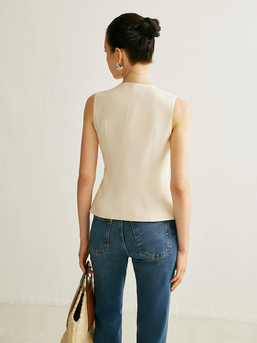 Lauretta | Gilet con Dettagli in Metallo