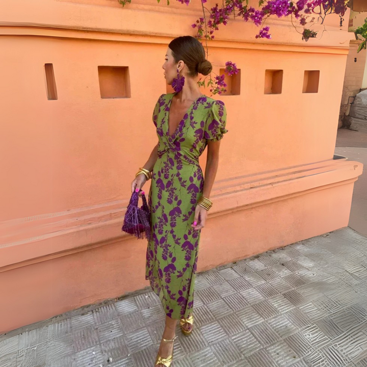 Angelica | Abito Floreale Chic