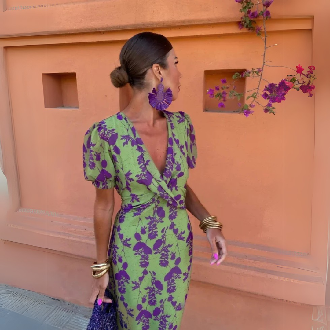 Angelica | Abito Floreale Chic