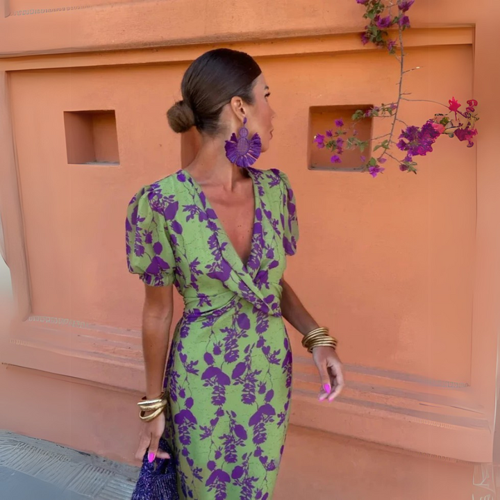 Angelica | Abito Floreale Chic