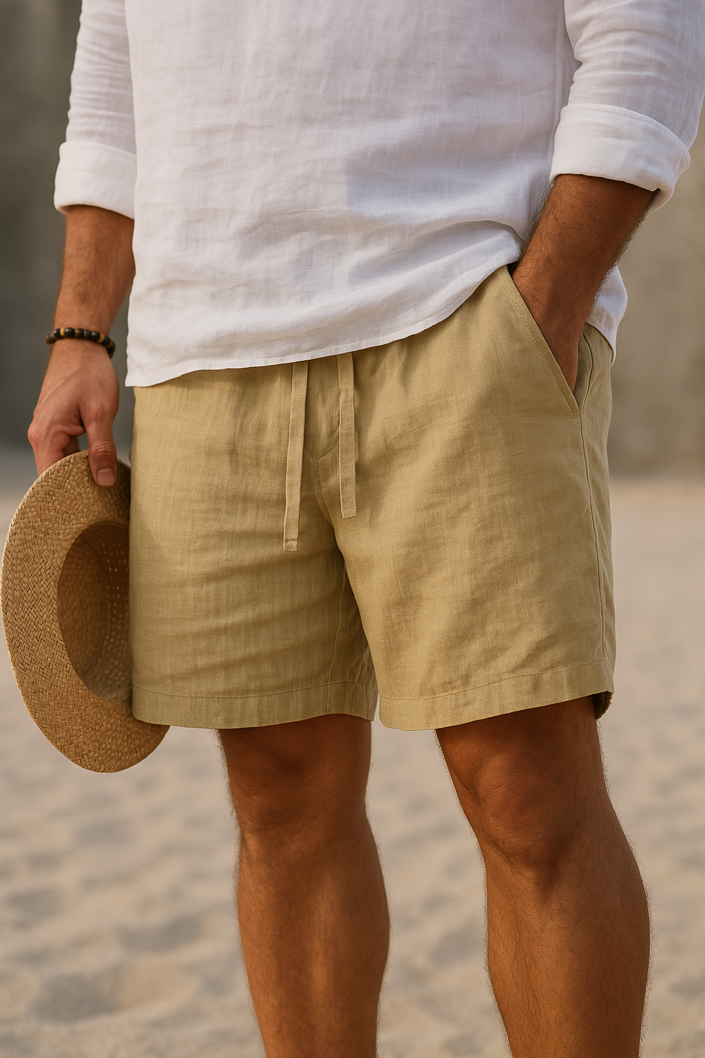 Adriano | Pantalone in Cotone-Lino