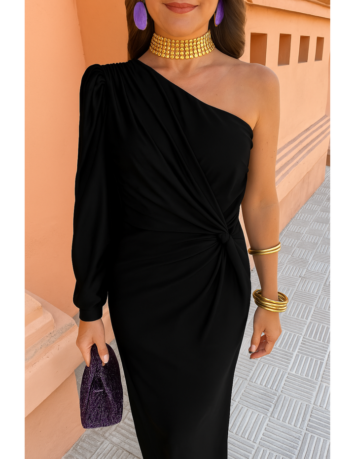 Alaysia | Abito Lungo Donna Nero Estate