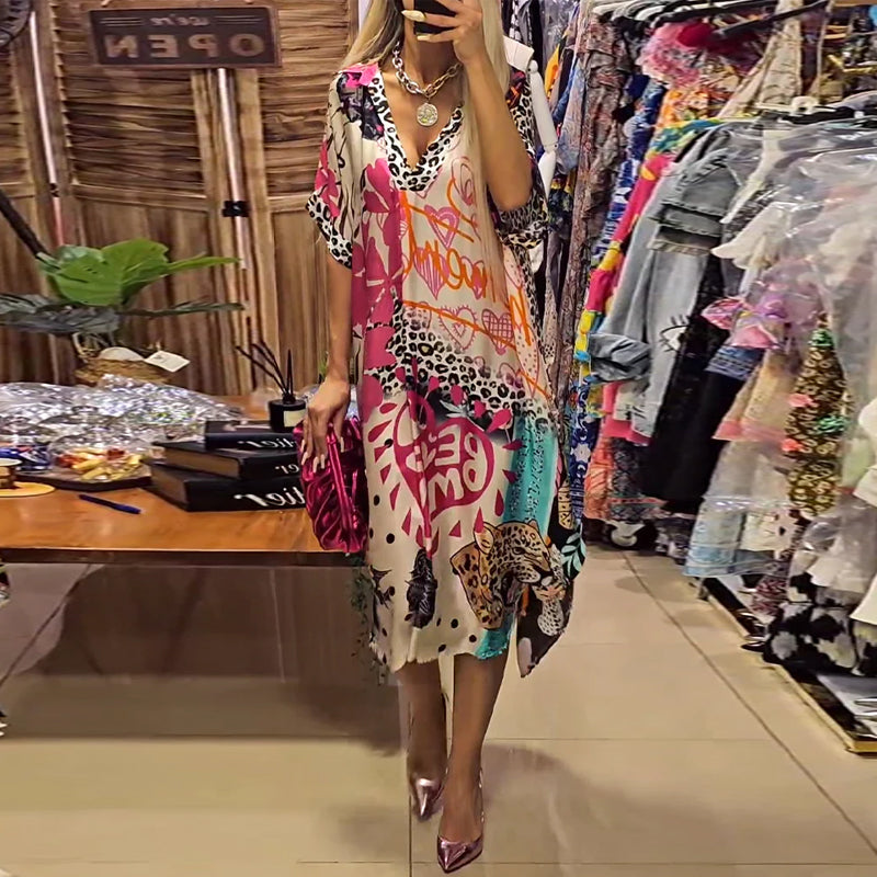 MAURA | ABITO CASUAL CON SCOLLO A V