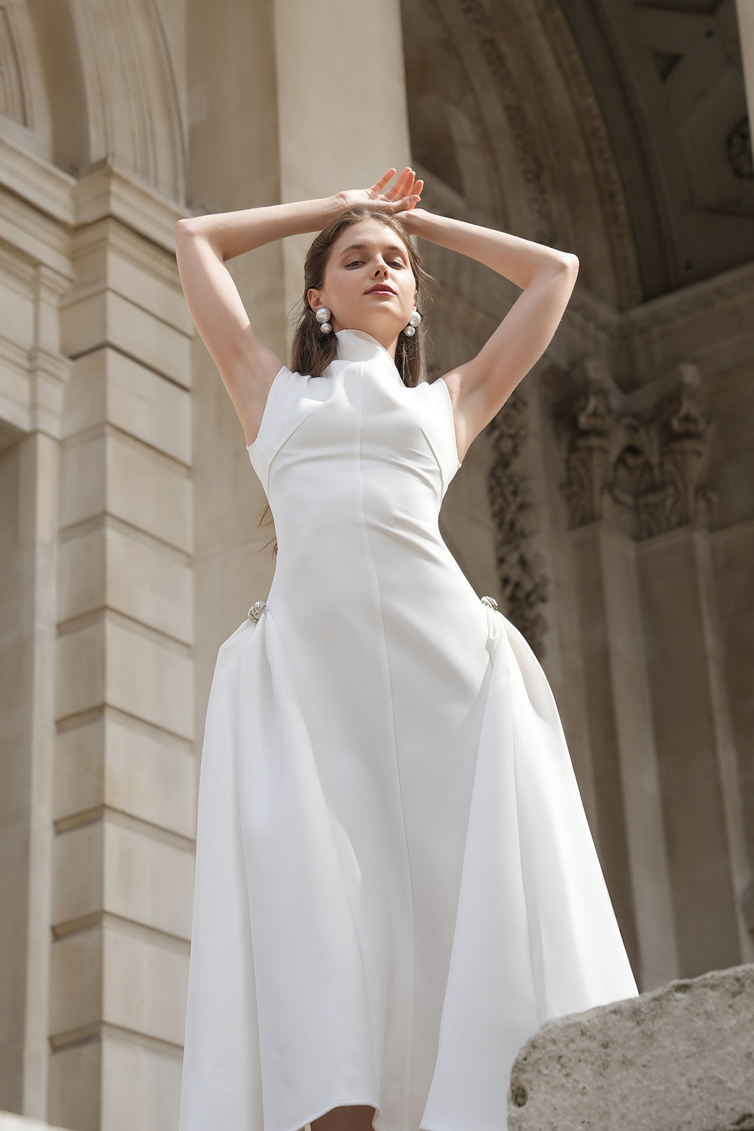 Letizia |  Choker Abito Maxi Senza Maniche