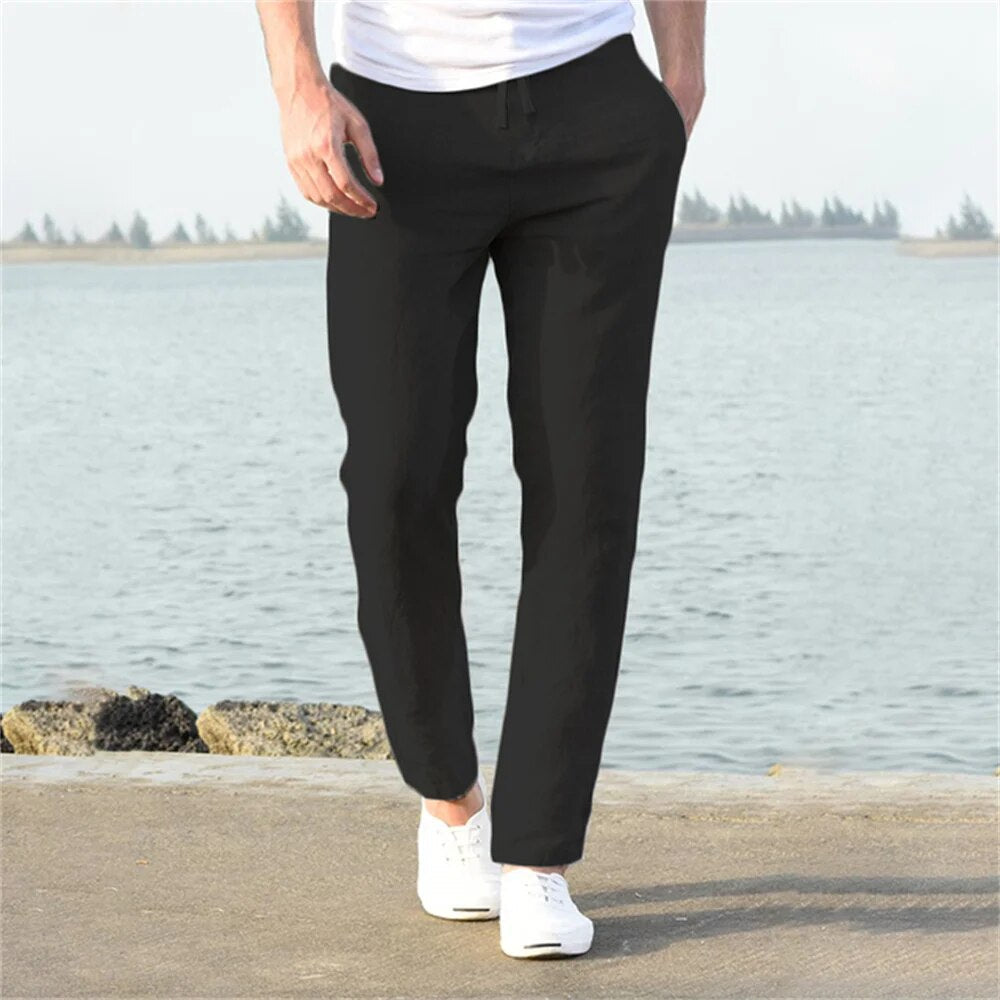 Albino | Pantaloni estivi leggeri da uomo in lino